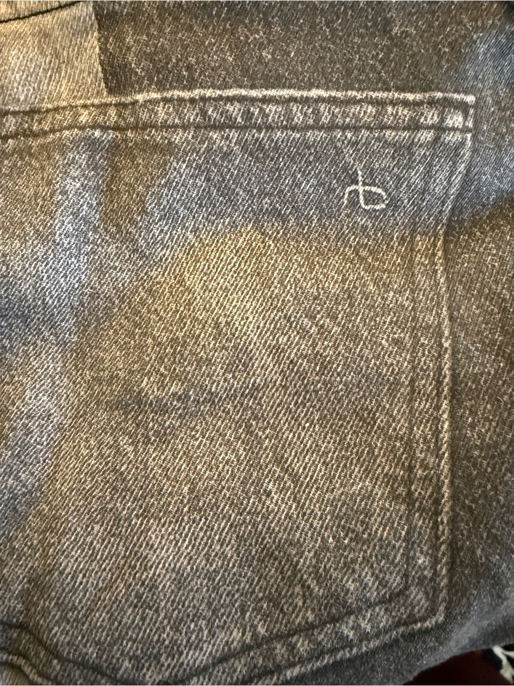 Rag & Bone Miramar Wren Slim Straight Pants Byron Greyscale Faux Denim Womens 28 - Picture 8 of 15